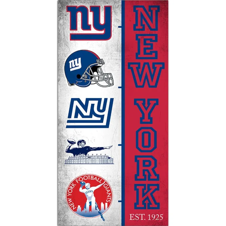 NFL Team Logo History Sign