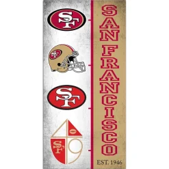 NFL Team Logo History Sign