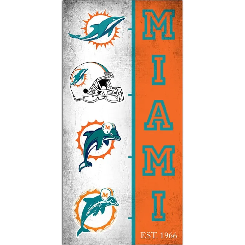 NFL Team Logo History Sign