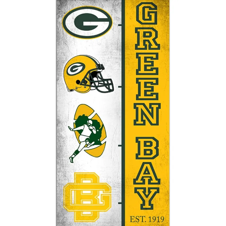 NFL Team Logo History Sign