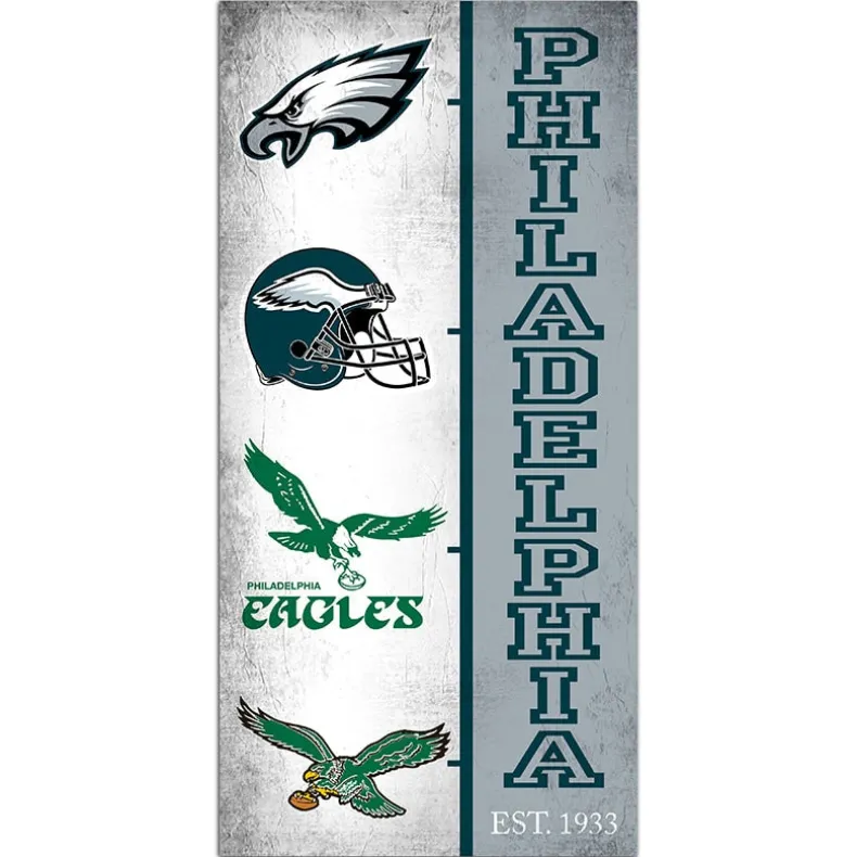 NFL Team Logo History Sign