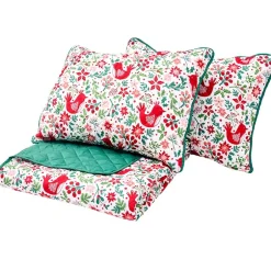 Nordic Cardinal Quilt Set Full/Queen or King with Shams