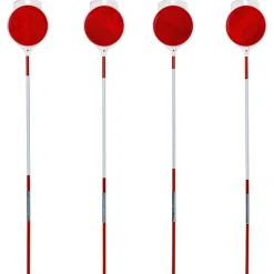 Orange Driveway Reflectors, Fiberglass 47" Tall Set Of 8