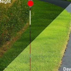 Orange Driveway Reflectors, Fiberglass 47" Tall Set Of 8
