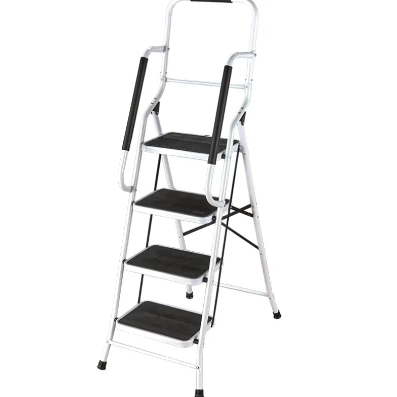 3 or 4 Step Folding Ladder with Handrails