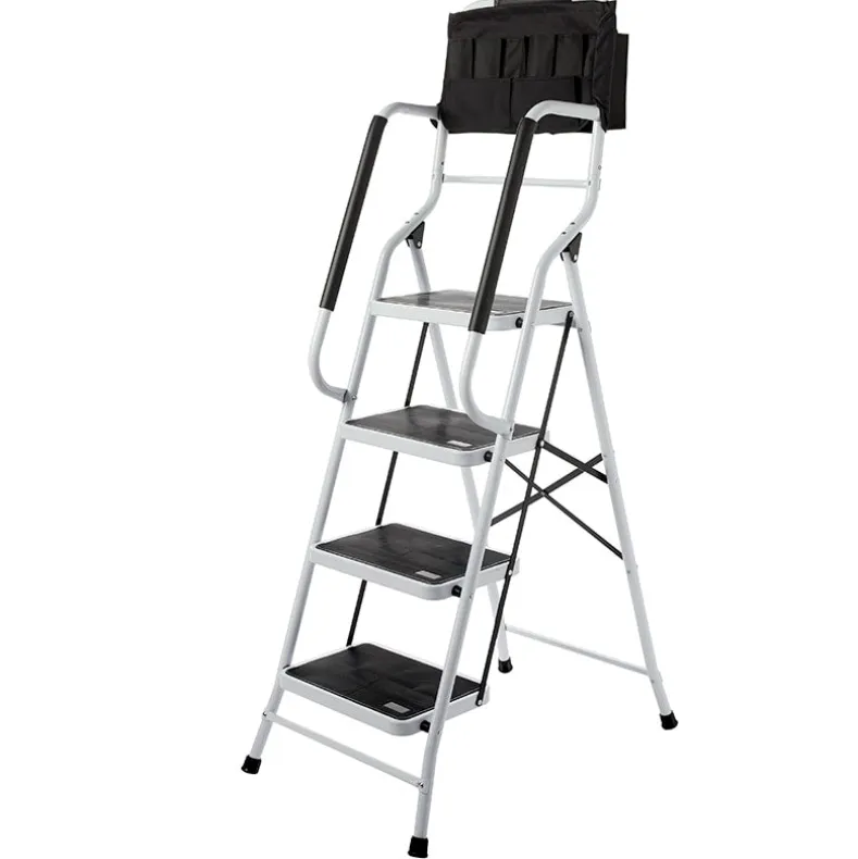 3 or 4 Step Folding Ladder with Handrails