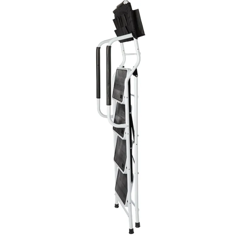 3 or 4 Step Folding Ladder with Handrails