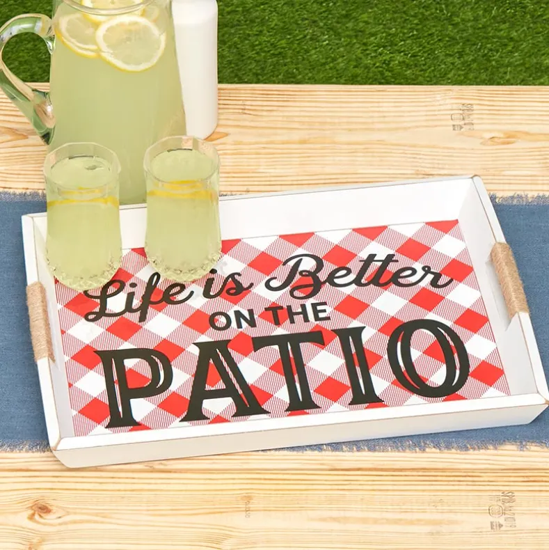 Outdoor BBQ Serving Tray or Caddy
