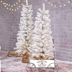 Outdoor Lighted Tinsel Tree 36 or 48 Inches