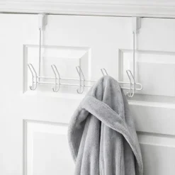 Over-the-Door 5-Hook Rack - Closet or Bedroom