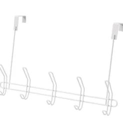 Over-the-Door 5-Hook Rack - Closet or Bedroom