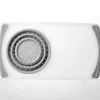 Over the Sink Kitchen Cutting Board with Collapsible Colander
