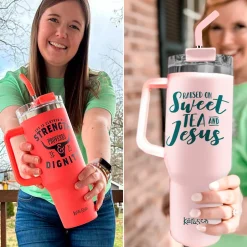 40-Oz Blessed and Refreshed Tumbler