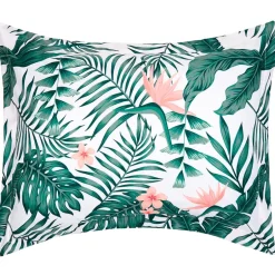 Palm Floral Reversible Full/Queen or King Comforter Set, Decorative Pillow