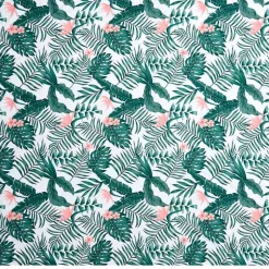 Palm Floral Shower Curtain, Bath Rug, Hand Towels, Valance, or Hooks