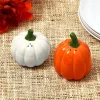 Pastel Fall Sentiments Pumpkin Salt and Pepper Shakers