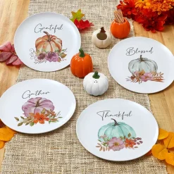 Pastel Fall Sentiments Pumpkin Salt and Pepper Shakers