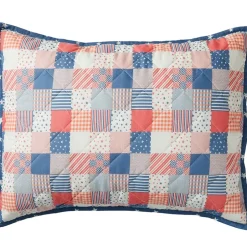 Patriotic Check Sham or Accent Pillow
