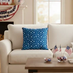 Patriotic Check Sham or Accent Pillow