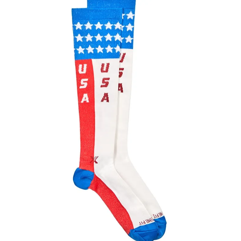 Patriotic Knee-High Compression Socks