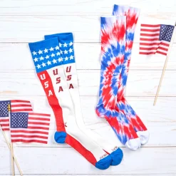Patriotic Knee-High Compression Socks