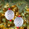 Patterned Paper Ball Ornaments Set of 2