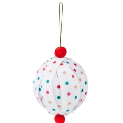 Patterned Paper Ball Ornaments Set of 2