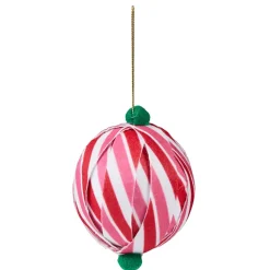 Patterned Paper Ball Ornaments Set of 2