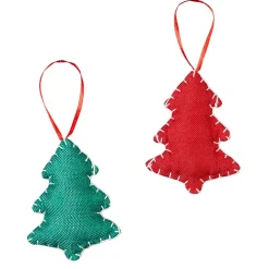 Paw Print Tree Ornament Set of 2