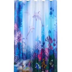 16-Pc Dolphin Bath Set with Memory Foam Rugs