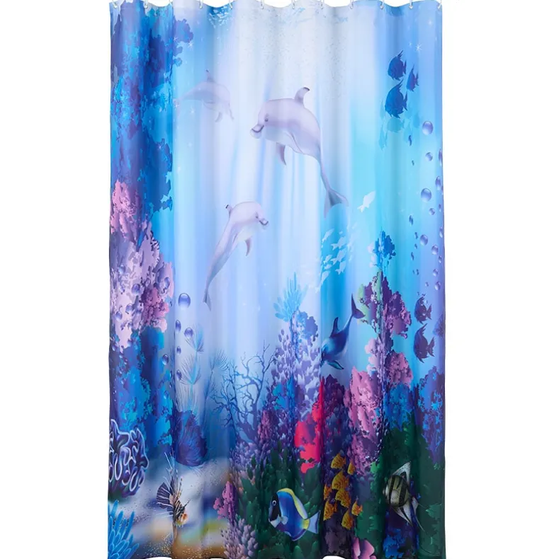 16-Pc Dolphin Bath Set with Memory Foam Rugs
