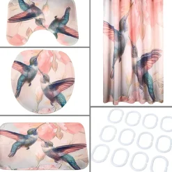 16-Pc Hummingbird Bath Set