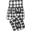 4-Pc. Monogram Plaid Car Mat Set