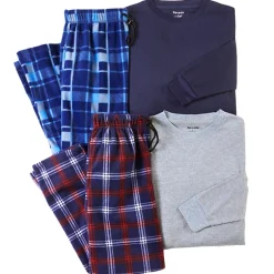 4-Pc. Thermal and Fleece Pajama Sets