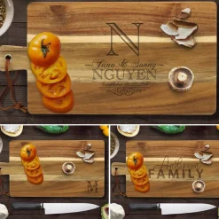 Personalized Acacia Wood Cutting Boards