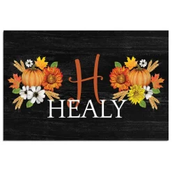Personalized Autumn Harvest Doormat