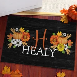 Personalized Autumn Harvest Doormat