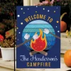 Personalized Campfire Double-Sided Garden Flag