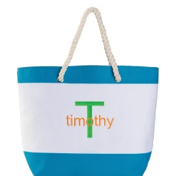 Personalized Colorful Beach Tote