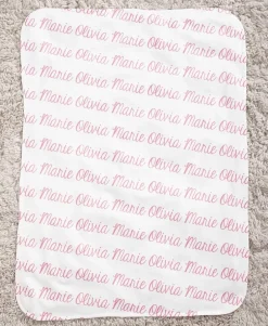 Personalized Fleece Baby Blankets