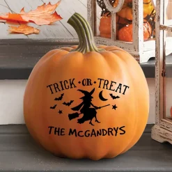Personalized Halloween Trick-or-Treat Pumpkin