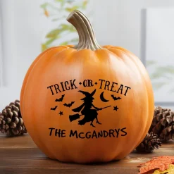 Personalized Halloween Trick-or-Treat Pumpkin
