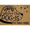 Personalized Home is Where is Dog or Cat Doormat
