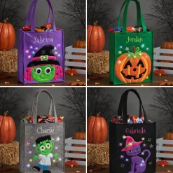 Personalized LED Halloween Treat Bag