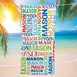 Personalized Name Beach Towels
