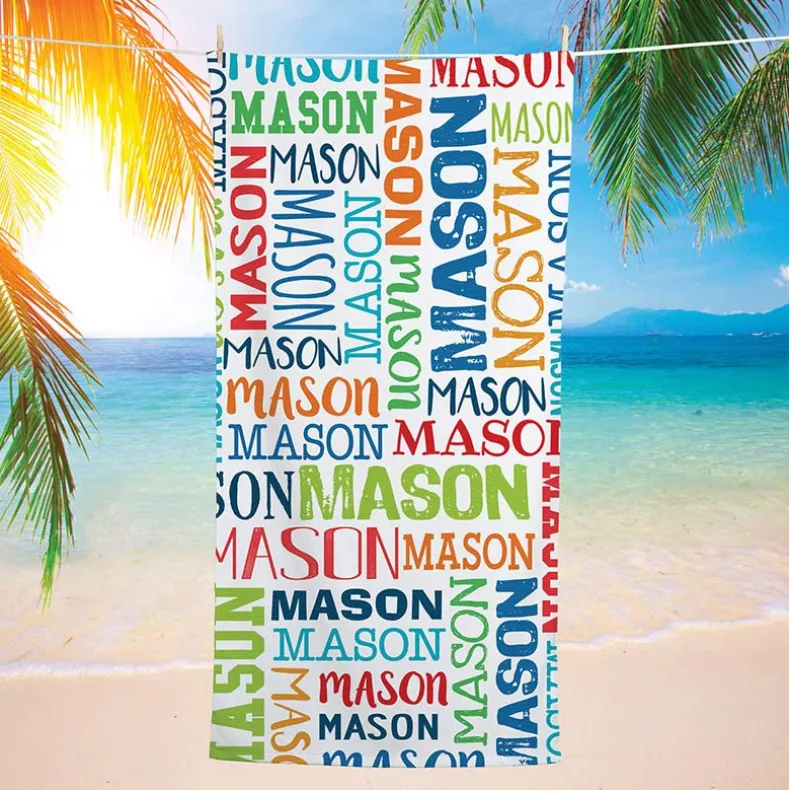 Personalized Name Beach Towels