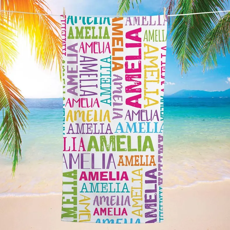 Personalized Name Beach Towels