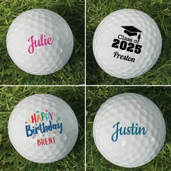 Personalized Name Golf Balls Set of 6