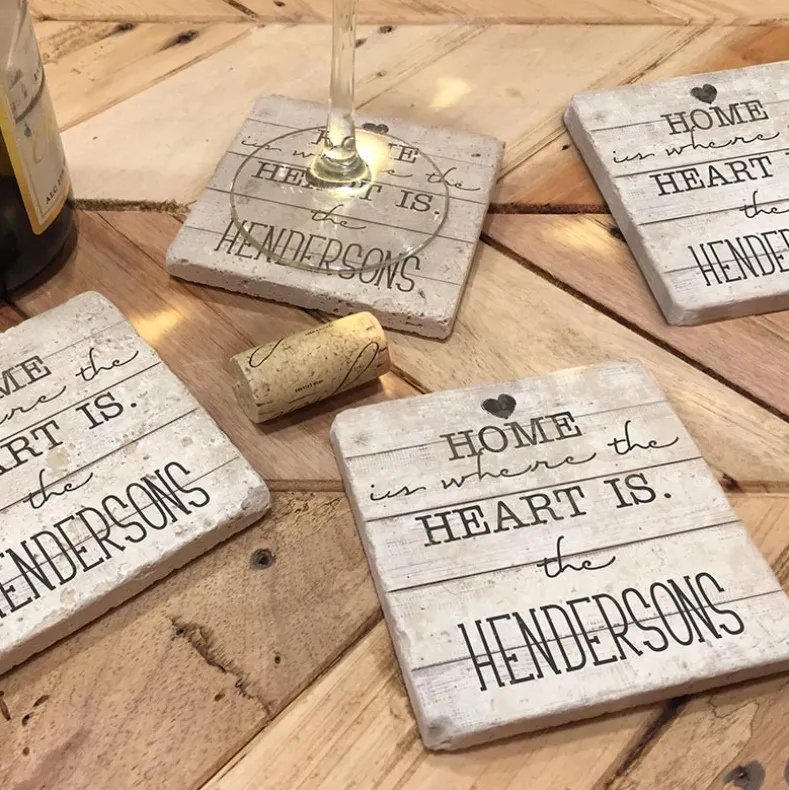 Personalized Set of 4 Coasters