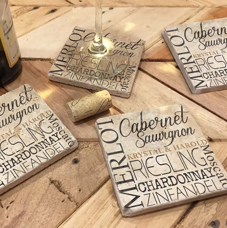 Personalized Set of 4 Coasters